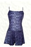 It Figures! Hip Hider Collection Tiki Print Skortini (shorts and tank) Swimsuit RETAIL VALUE $102