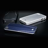 iSkin ARIPH4-BE2 Aura Hybrid Case for iPhone 4 & 4S  - 1 Pack - Retail Packaging - Blue