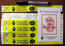 Travel Wristband - Disposable ID Bracelets by My Precious Kid - Child ID Safety Product
From My Precious Kid
