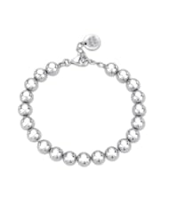 Platinum Plated 925 Sterling Silver Bubble Bracelet (6.5")