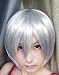 Cosplayland - 30cm short straight Bleach Gin Vampire Zero Wig - Silver Grey