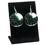 Round Peacock Earrings