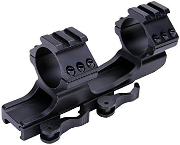 Quick Release Scope Ring Mount 25.4mm/30mm Cantilever Scope Picatinny Weaver Single Top Side Rail Ring