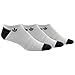 adidas Originals Men's Roller No Show Socks (3-Pair), White-Clear Onix Space Dye/Black-Bold Onix Space Dye/Black, Large