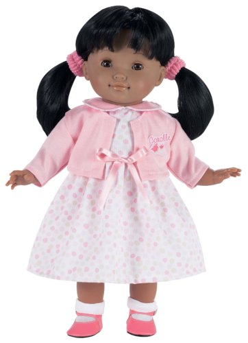 Childrens Toyshop  Toys : Corolle Les Cheries Coralie - 14" Girl Doll with Black Rooted Hair and Brown Eyes