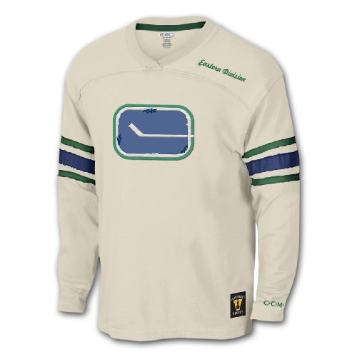 Buy Vancouver Canucks Retro Team Long Sleeve Jersey T-Shirt