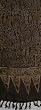 Rayon Batik Scarf - Brown Abstract, 10" X 66"