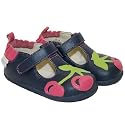 Robeez Infant/ Toddler Girl T-Strap Shoes Cherry Navy