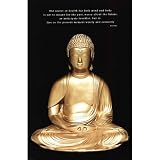 (24x36) Buddha (Live in the Present) Art Poster Print