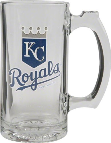 Kansas City Royals Beer Mug: 3D Logo Glass Tankard