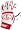 Louisville Slugger BG25 Batting Glove White/Red - Small