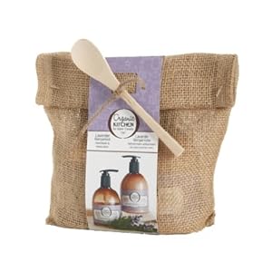 Organic Kitchen By Upper Canada Burlap Bag Gift Set, Lavender Bergamot, 27-Ounce Bags