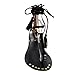 QUPID FC16 Women's Tassels Leg Wrap Gladiator Thong Flat Sandals One Size Small