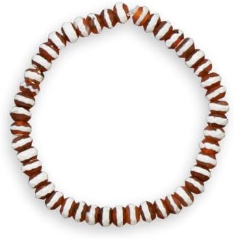 8.75" Banded Agate Stretch Bracelet