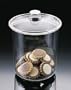 Acrylic Round Cookie Jar (6 1/2" Dia x 8 1/2")