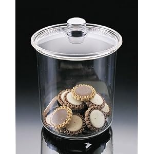 Acrylic Round Cookie Jar (6 1 2 Dia x 8 1 2) by