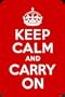 Keep Calm and Carry On A manifesto metallo Metal Poster latta muro arredamento segno 20x30cm