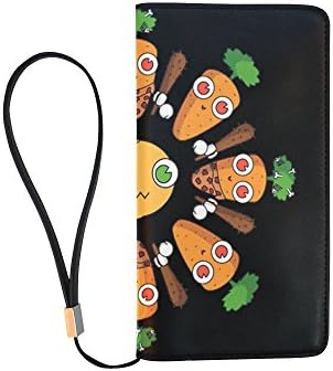 Treety Happy Carrots Dance Black DIY Men's Clutch Purse