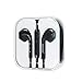 Earphones in-ear headphones earbuds black & white 2 in 1 for both iphone and samsung phones