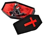Fire Red Cast Iron Liner Tattoo Machine Coffin COOL