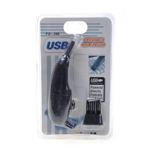 BestDealUSA Black USB Vacuum Keyboard Cleaner for PC Laptop Computer MINI