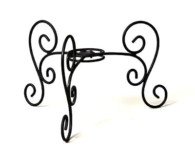 Table Top Bird Bath Stand, Scroll