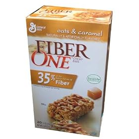 General Mills Fiber One Oats and Caramel Chewy Bars Twenty 1.4 Ounce Bars