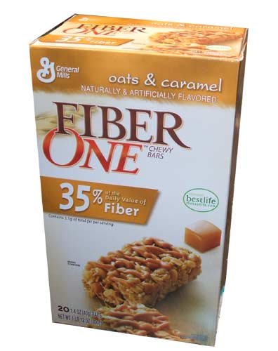 General Mills Fiber One Oats and Caramel Chewy Bars Twenty 1.4 Ounce Bars by Caramels