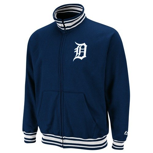 Detroit Tigers Majestic Clutch Hitter Full Zip Track Jacket