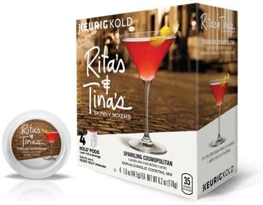 Keurig Kold Rita's &amp; Tina's Cocktail Mixers - Sparkling Cosmopolitan (Box of 4)