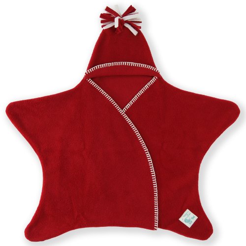 Tuppence & Crumble タッペンスアンドクランブル 星型アフガン Star Wrap スターラップ 0-6ヶ月用 レッド