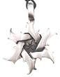 Sharp Goth Star Of David Pewter Pendant Necklace