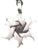 Sharp Goth Star Of David Pewter Pendant Necklace
