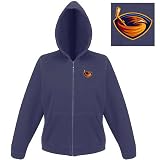 Atlanta Thrashers NHL Hoody Zip Sweatshirt For Women (Navy)