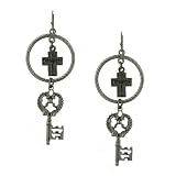 Key Hoop Earrings