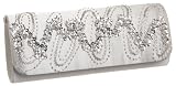 La Regale Large Sequin Bead Clutch