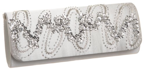 La Regale Large Sequin Bead Clutch