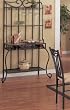 Metal & Wood Baker's Kitchen Rack w/Wine Storage