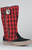 Vans Footwear The Phoebe CL Rain Boot in Black and Red Plaid,Shoes for Women, 6.5,Black Plaid