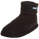 Snuggie Men's Snuggie Slipper, Black, Medium