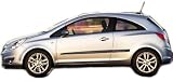 Produkt-Bild: Zierleiste-Rammschutz passend f&uuml;r Opel Corsa D 3-trg 2006- 4,6-2,4 x 42+119 cm