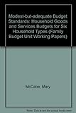 Modest-but-adequate budget standards : household goods and services budgets for six household types