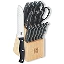 Cook N Home 15-Piece Cutlery Set with Storage Block
