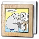 Review 3dRose LLC  / Elephant Without Memory - 6 Inch Tile Napkin Holder