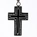 Black Bible Cross Model Design Mens Pendant for Uni-sex Ball Chain for Men with Box J2004