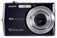 Casio Exilim EX-Z600BK 6MP Digital Camera with 3x Optical Anti-Shake Zoom (Black)