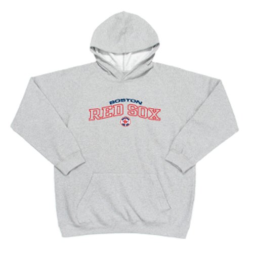 Boston Red Sox MLB Youth JV Hooded Sweatshirt (Heather Grey)