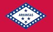 Valley Forge Nylon Arkansas State Flag, measures 3-Foot x 5-Foot