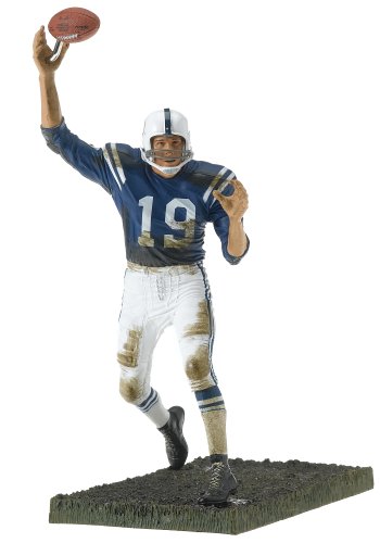 McFarlane Toys NFL Sports Picks Series 1 Legends Action Figure Johnny Unitas (Baltimore Colts) Blue Jersey