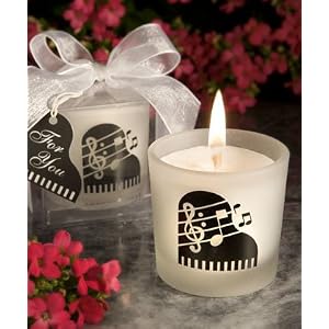Love Notes Musical Note Candle Favors